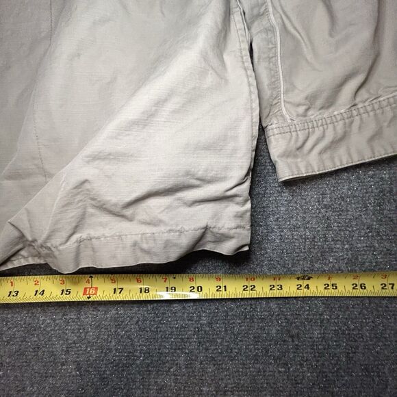 Vintage Structure Military Style Jacket Size Large Tan Button Front Coat - Picture 9 of 11